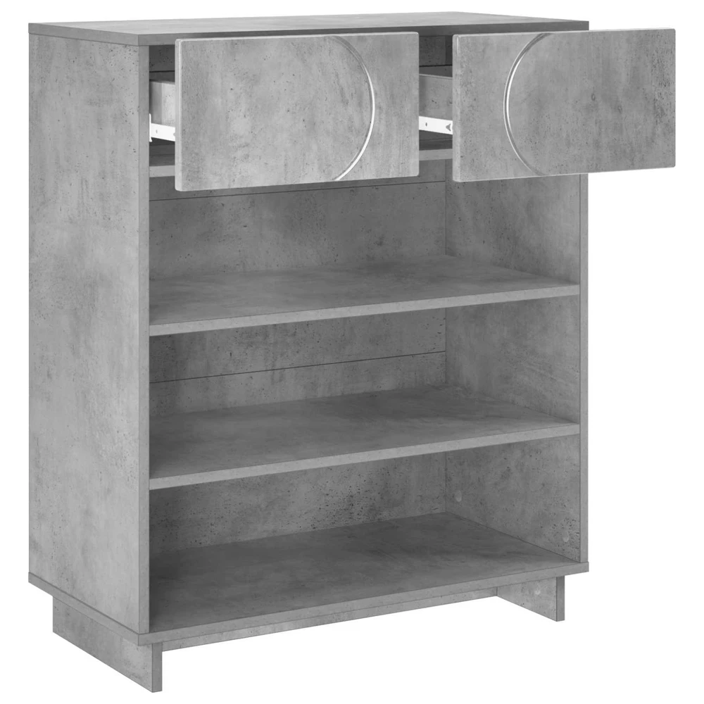 Batų spintelė 73 x 38 x 87,5 cm Apdirbta mediena Betono pilka