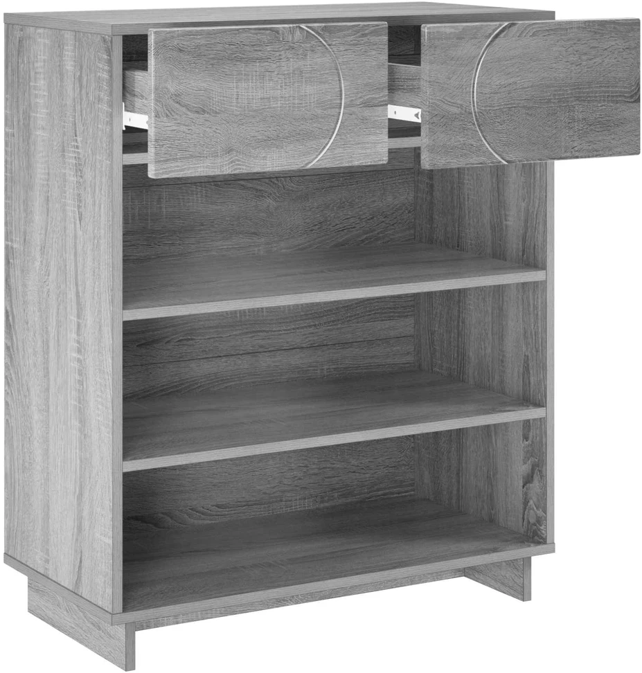 Batų spintelė 73 x 38 x 87,5 cm Apdirbta mediena Pilka Sonoma