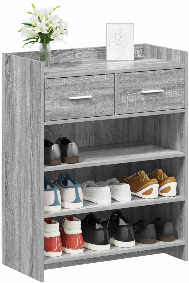Batu skrynia 73,5 x 36 x 92 cm Apdirbta mediena Pilka Sonoma