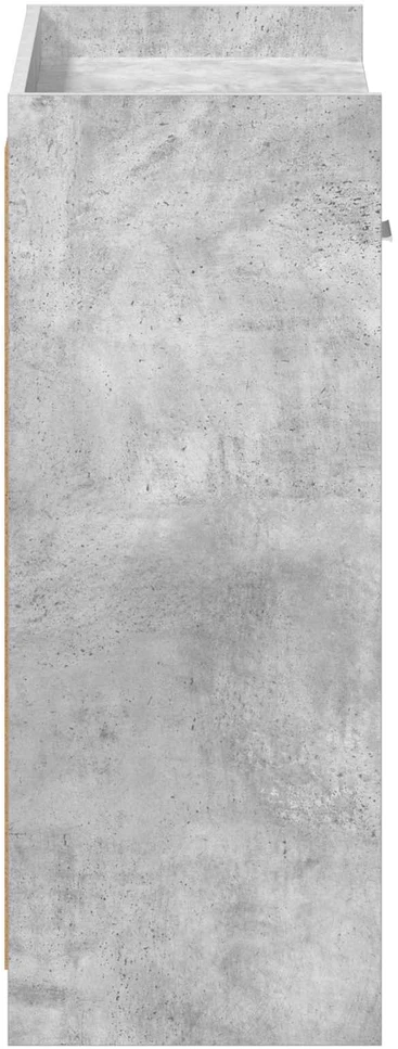 Batu skrynia 73,5 x 36 x 92 cm Apdirbta mediena Betono pilka