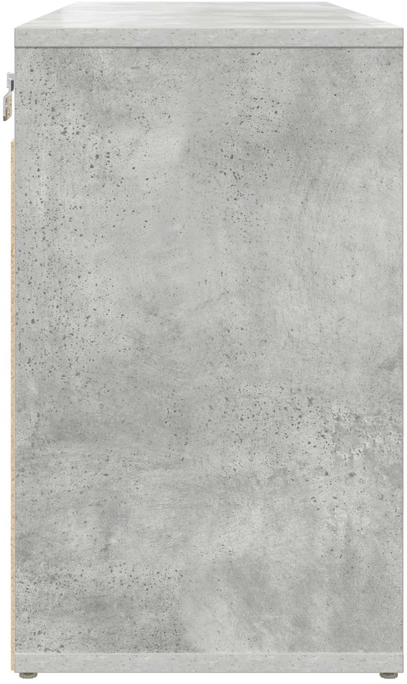 Batu skrynia 77,5 x 30 x 51 cm Apdirbta mediena Betono pilka