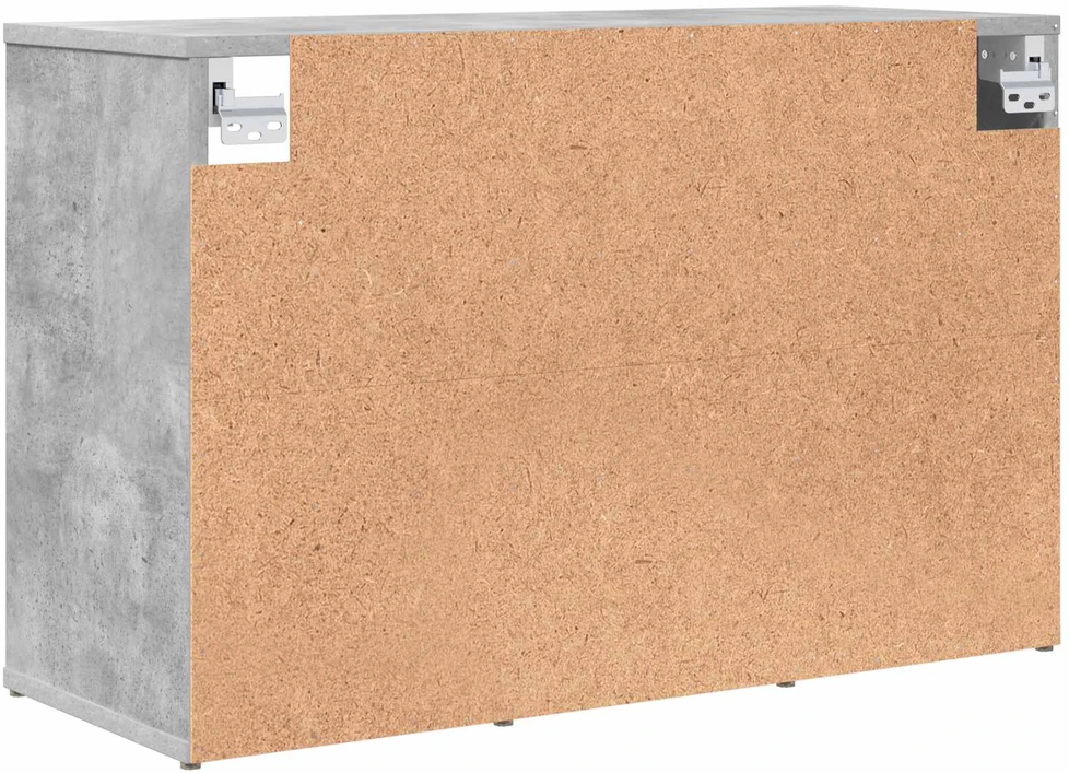 Batu skrynia 77,5 x 30 x 51 cm Apdirbta mediena Betono pilka