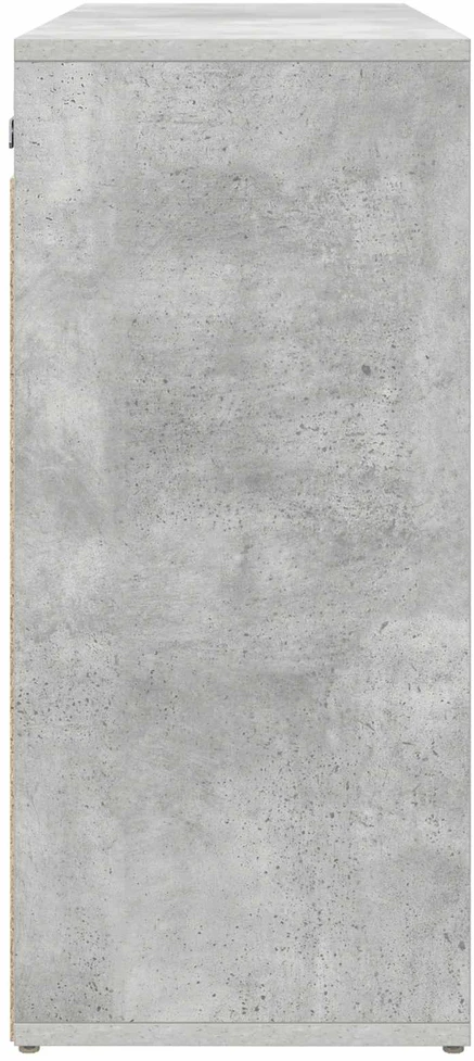 Batu skrynia 77,5 x 30 x 67 cm Apdirbta mediena Betono pilka