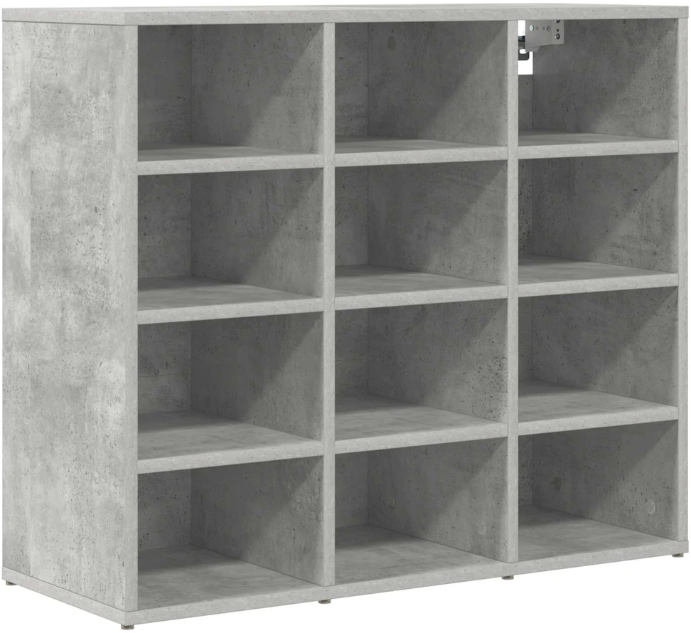 Batu skrynia 77,5 x 30 x 67 cm Apdirbta mediena Betono pilka