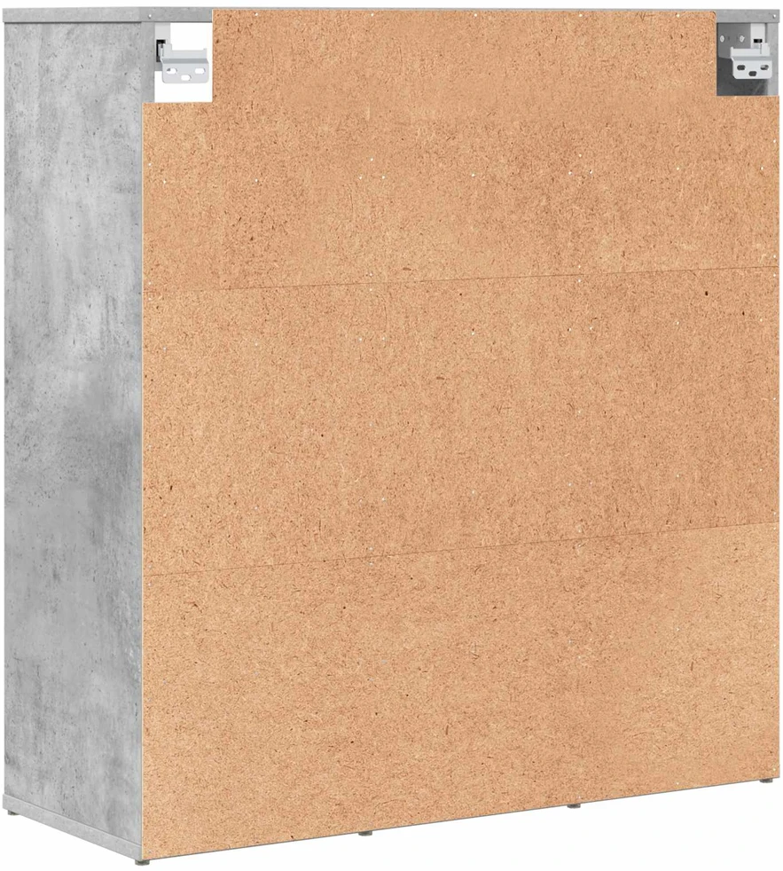Batu skrynia 77,5 x 30 x 83,5 cm Apdirbta mediena Betono pilka