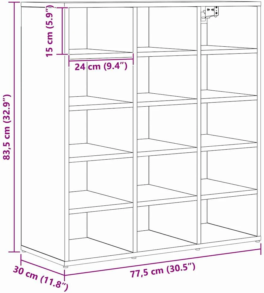 Batu skrynia 77,5 x 30 x 83,5 cm Apdirbta mediena
