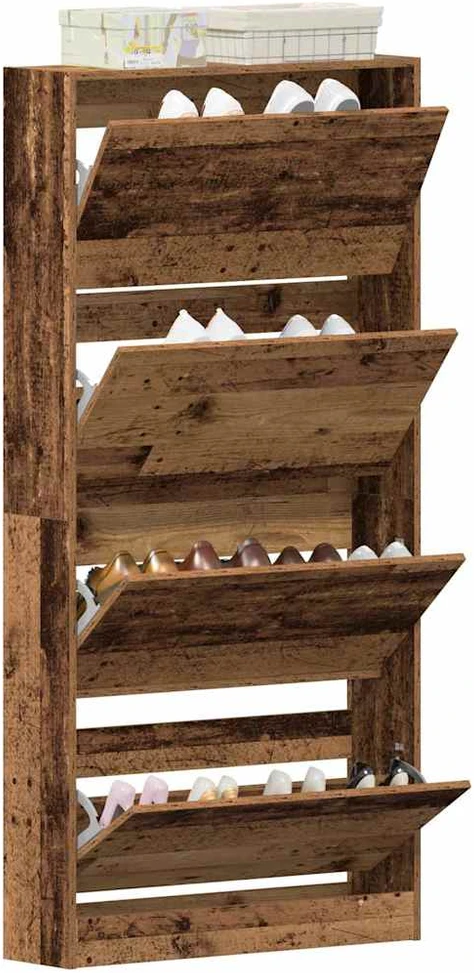 Batu skrynia 80 x 21 x 163,5 cm Apdirbta mediena Senas medis
