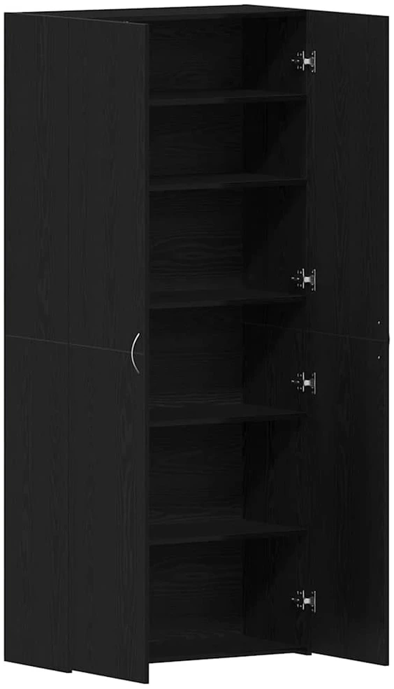 Batu skrynia 80 x 35.5 x 180 cm Apdirbta mediena Juoda