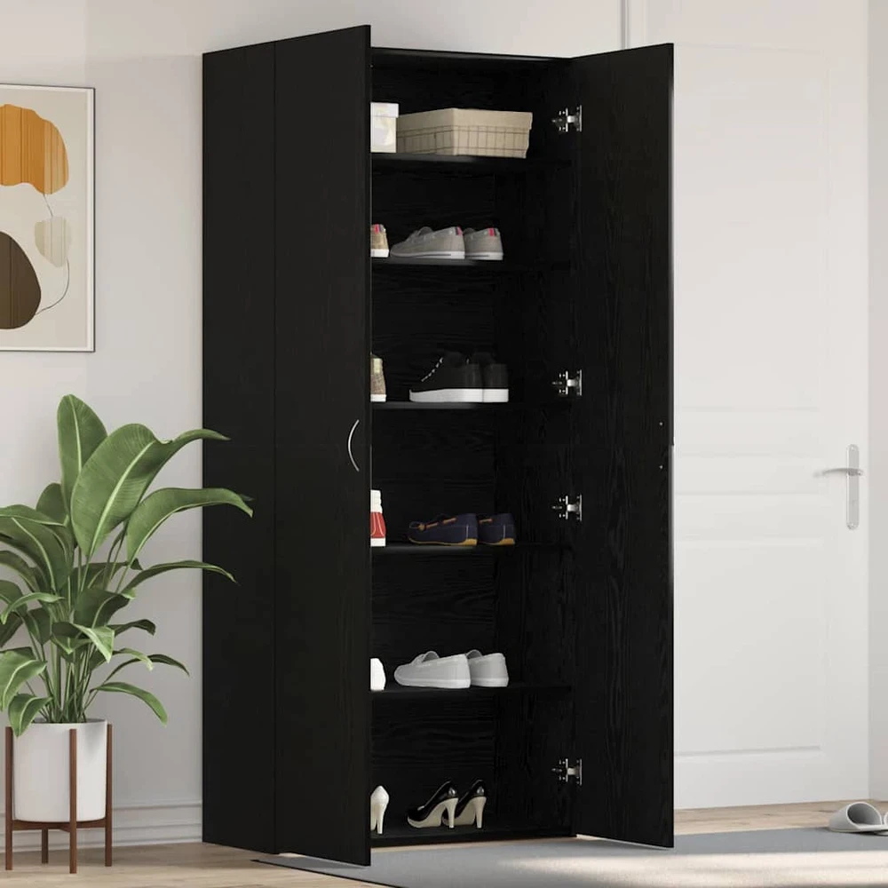 Batu skrynia 80 x 35.5 x 180 cm Apdirbta mediena Juoda