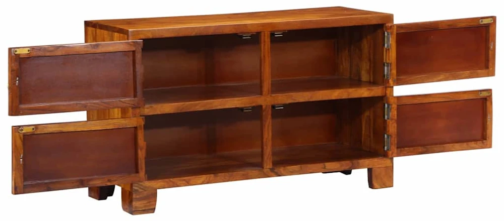 Batu skrynia 90 x 35 x 55 cm Kietos akacijos mediena Ruda