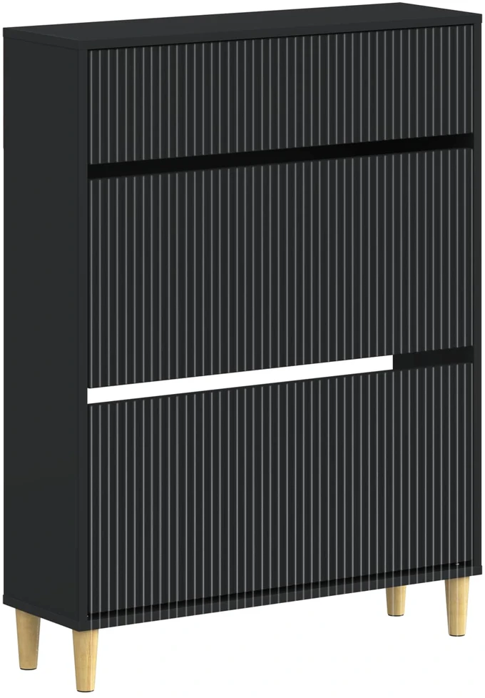 Batu skrynia ARNHEM 78 x 24 x 103 cm Apdirbta mediena Juoda