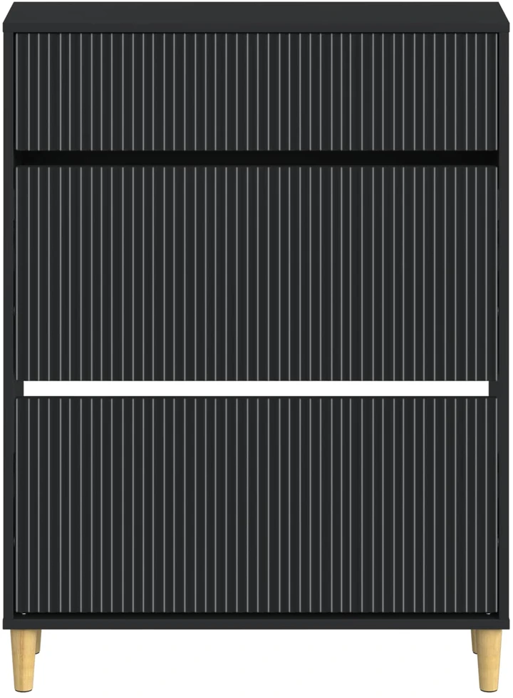 Batu skrynia ARNHEM 78 x 24 x 103 cm Apdirbta mediena Juoda
