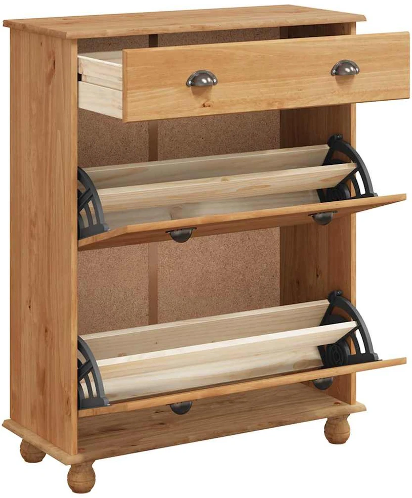 Batu skrynia ASKIM Ruda 85 x 35 x 108 cm Kietos pušies mediena