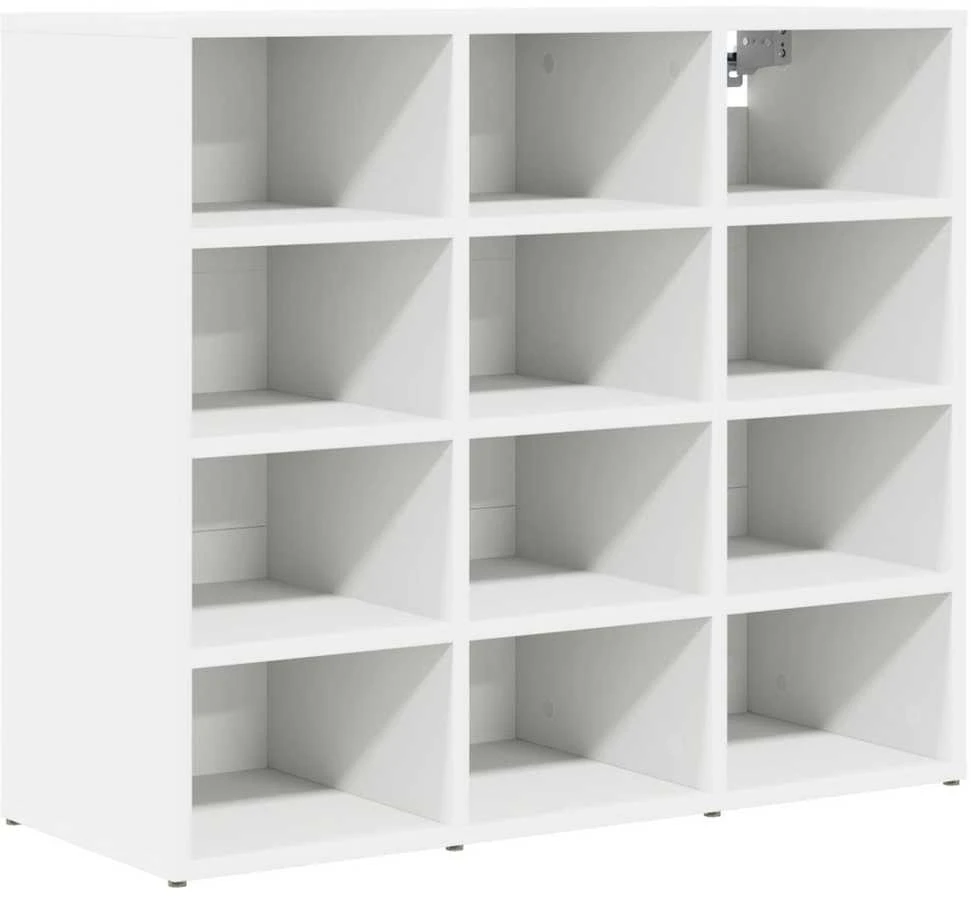Batu skrynia 77,5 x 30 x 67 cm Apdirbta mediena Balta