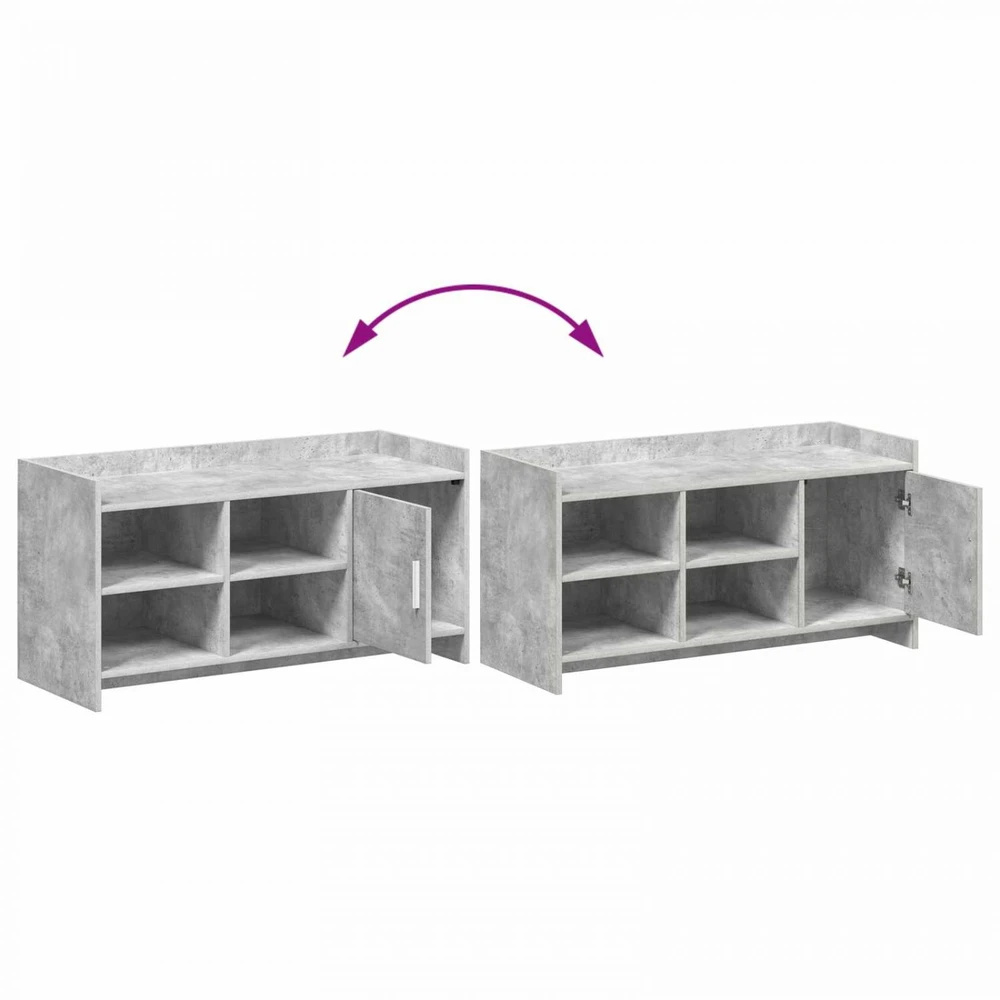Batu skrynia Betono pilka 100 x 39,5 x 51 cm Apdirbta mediena