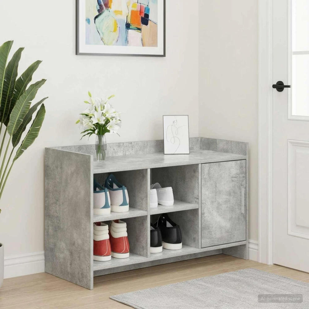 Batu skrynia Betono pilka 100 x 39,5 x 51 cm Apdirbta mediena