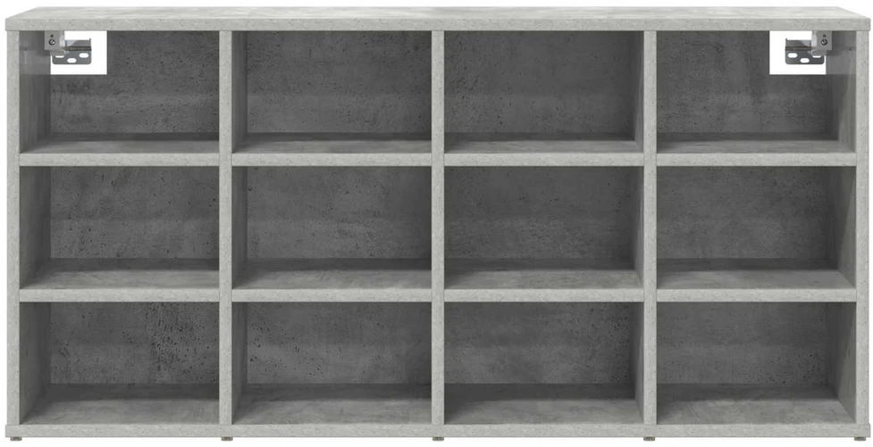 Batu skrynia 103 x 30 x 51 cm Apdirbta mediena Betono pilka