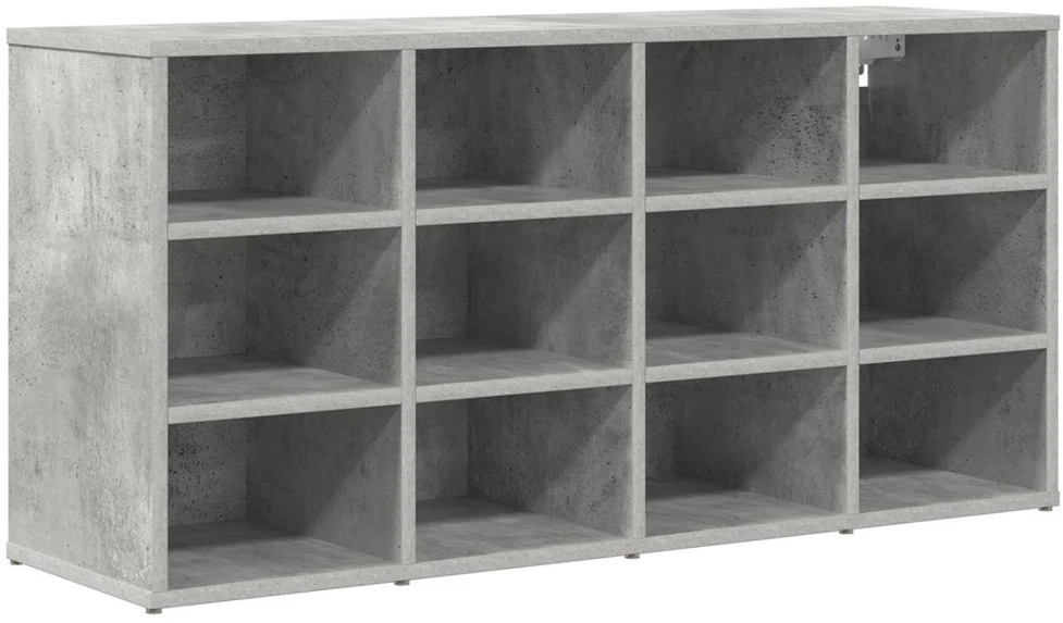 Batu skrynia 103 x 30 x 51 cm Apdirbta mediena Betono pilka