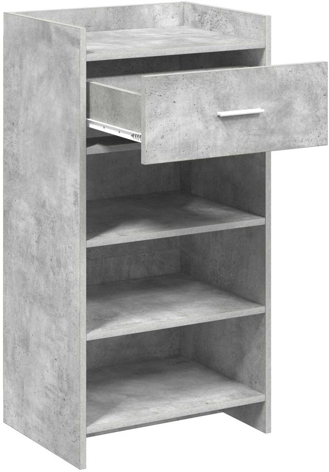 Batu skrynia Betono pilka 48 x 36 x 92 cm Apdirbta mediena