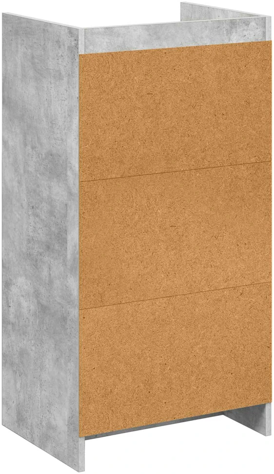 Batu skrynia Betono pilka 48 x 36 x 92 cm Apdirbta mediena