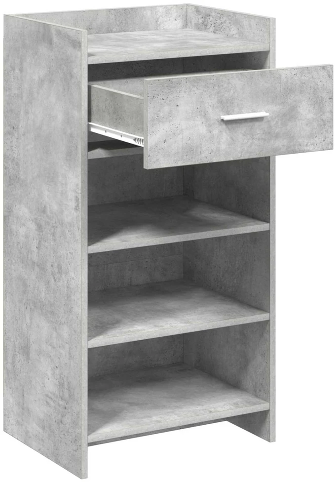 Batu skrynia Betono pilka 48 x 36 x 92 cm Apdirbta mediena