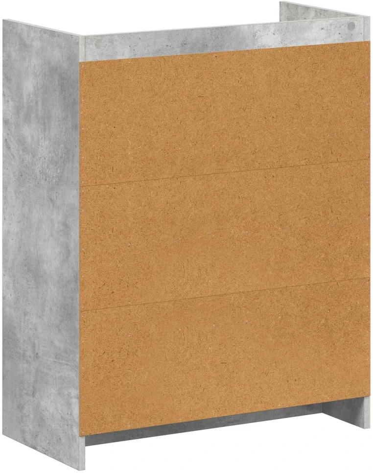 Batu skrynia Betono pilka 73,5 x 36 x 92 cm Apdirbta mediena