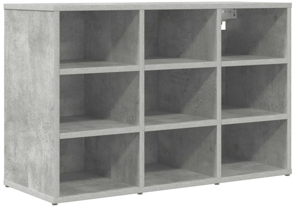 Batu skrynia 77,5 x 30 x 51 cm Apdirbta mediena Betono pilka