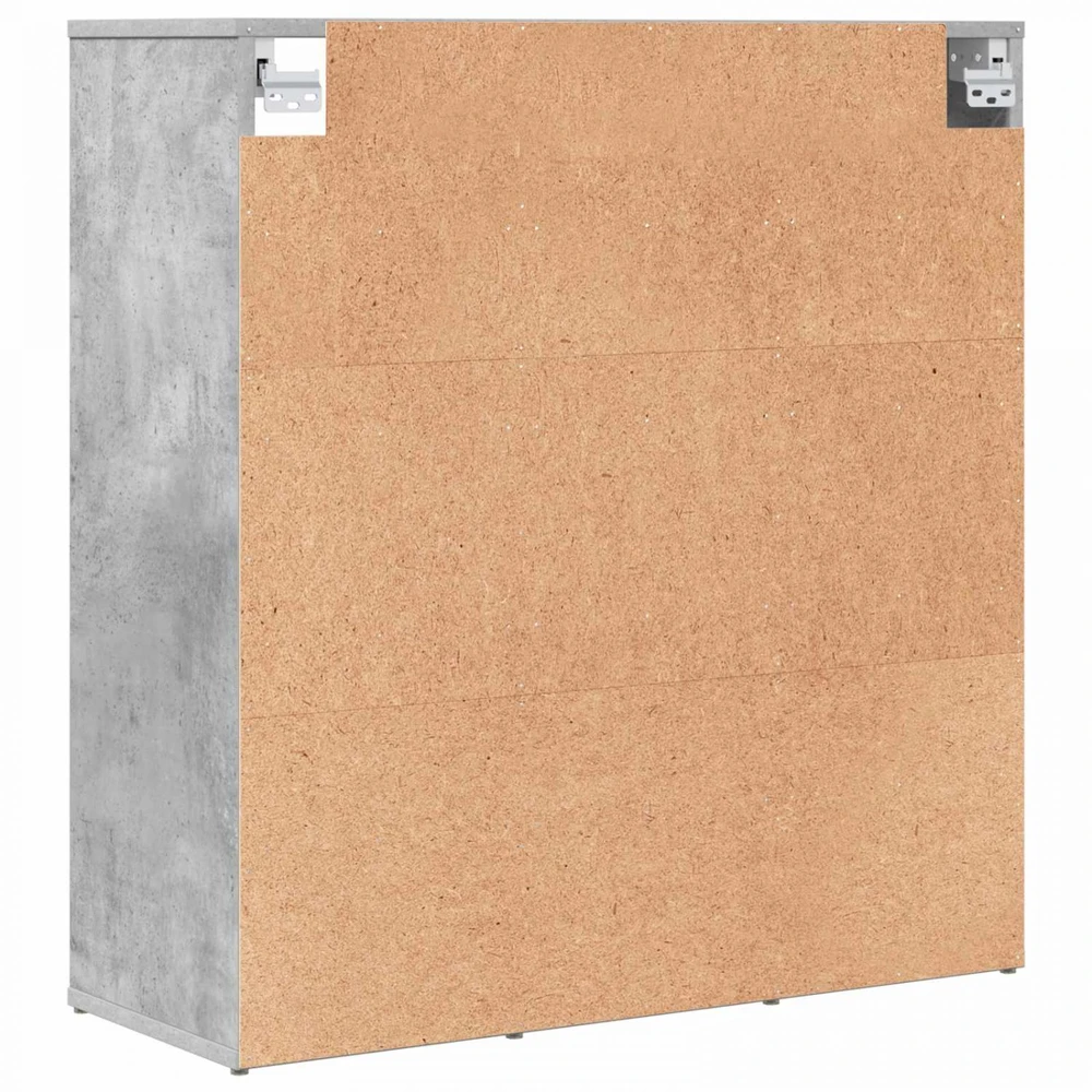 Batu skrynia 77,5 x 30 x 83,5 cm Apdirbta mediena Betono pilka