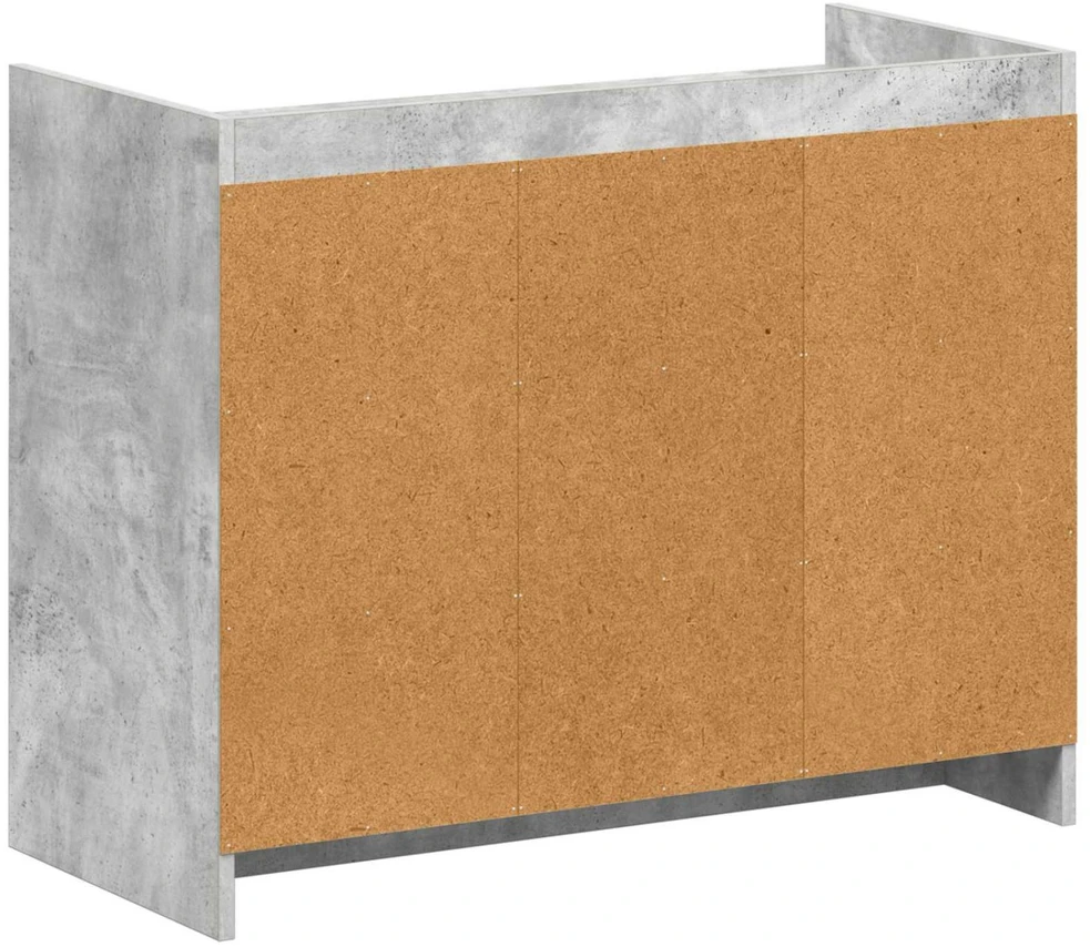 Batu skrynia Betono pilka 85 x 39,5 x 70 cm Apdirbta mediena