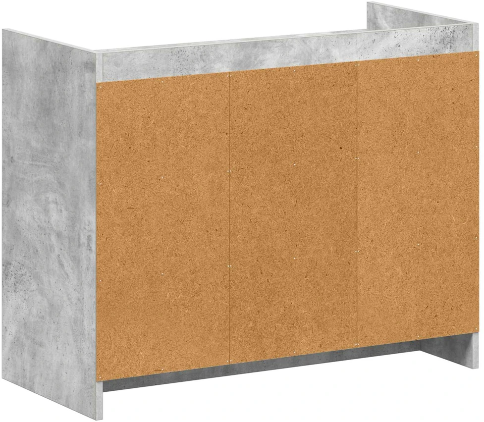 Batu skrynia Betono pilka 85 x 39,5 x 70 cm Apdirbta mediena
