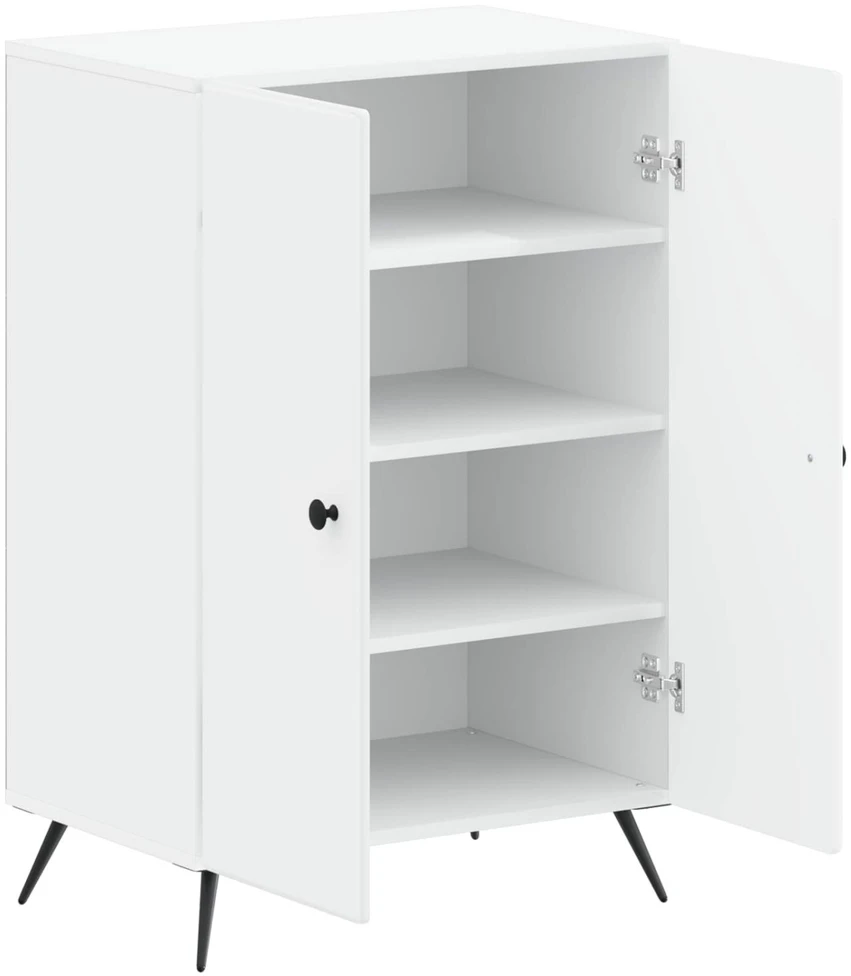 Batu skrynia BREDA 59,5 x 39,5 x 90 cm Apdirbta mediena Balta