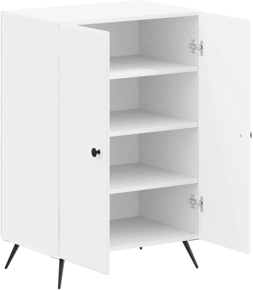 Batu skrynia BREDA 59,5 x 39,5 x 90 cm Apdirbta mediena Balta