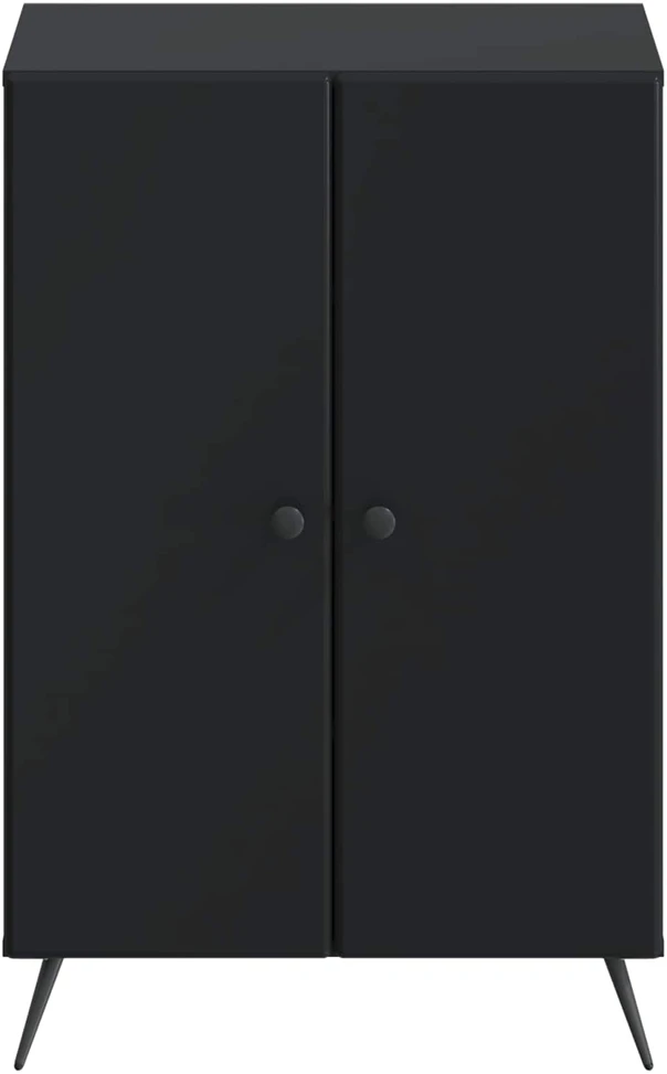 Batu skrynia BREDA 59,5 x 39,5 x 90 cm Apdirbta mediena Juoda