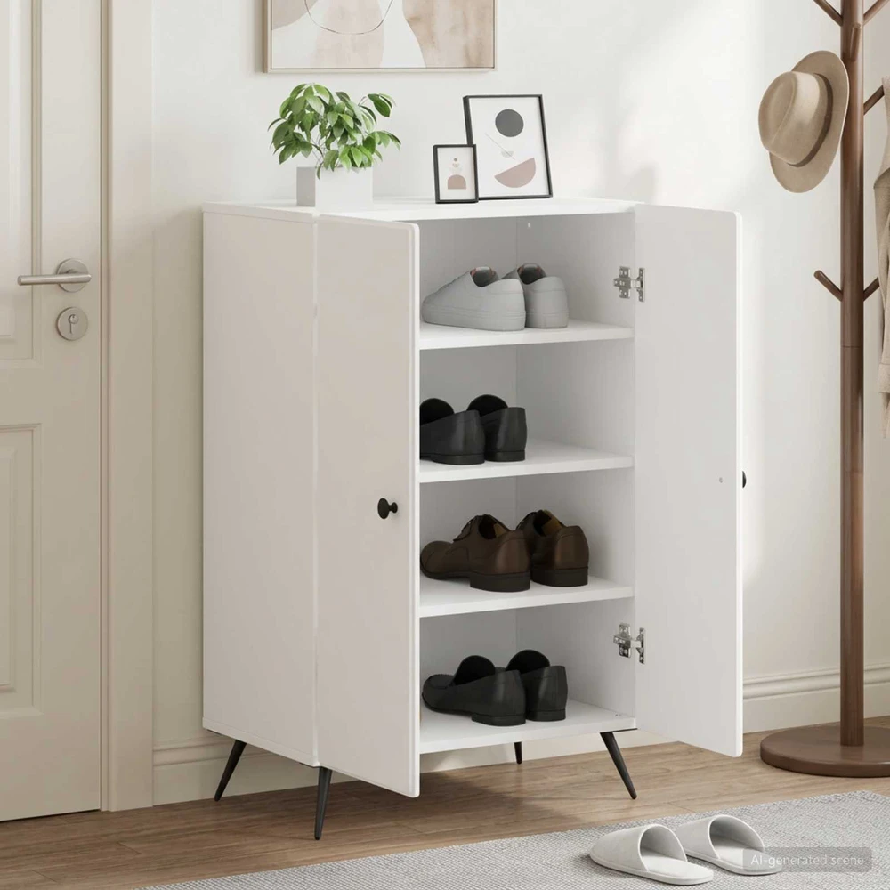 Batu skrynia BREDA 59,5 x 39,5 x 90 cm Apdirbta mediena Balta