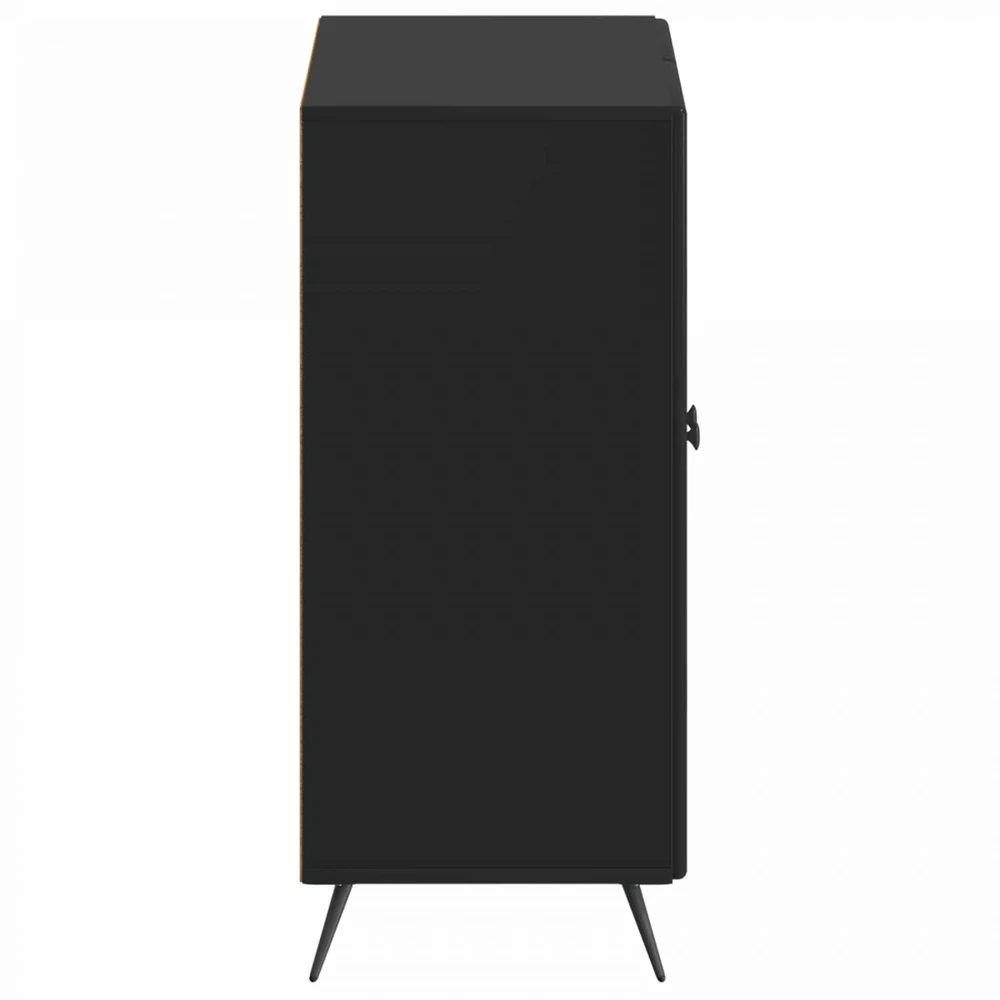 Batu skrynia BREDA 59,5 x 39,5 x 90 cm Apdirbta mediena Juoda
