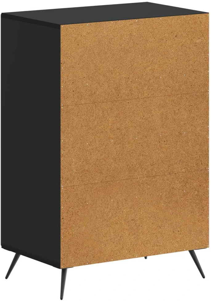 Batu skrynia BREDA 59,5 x 39,5 x 90 cm Apdirbta mediena Juoda