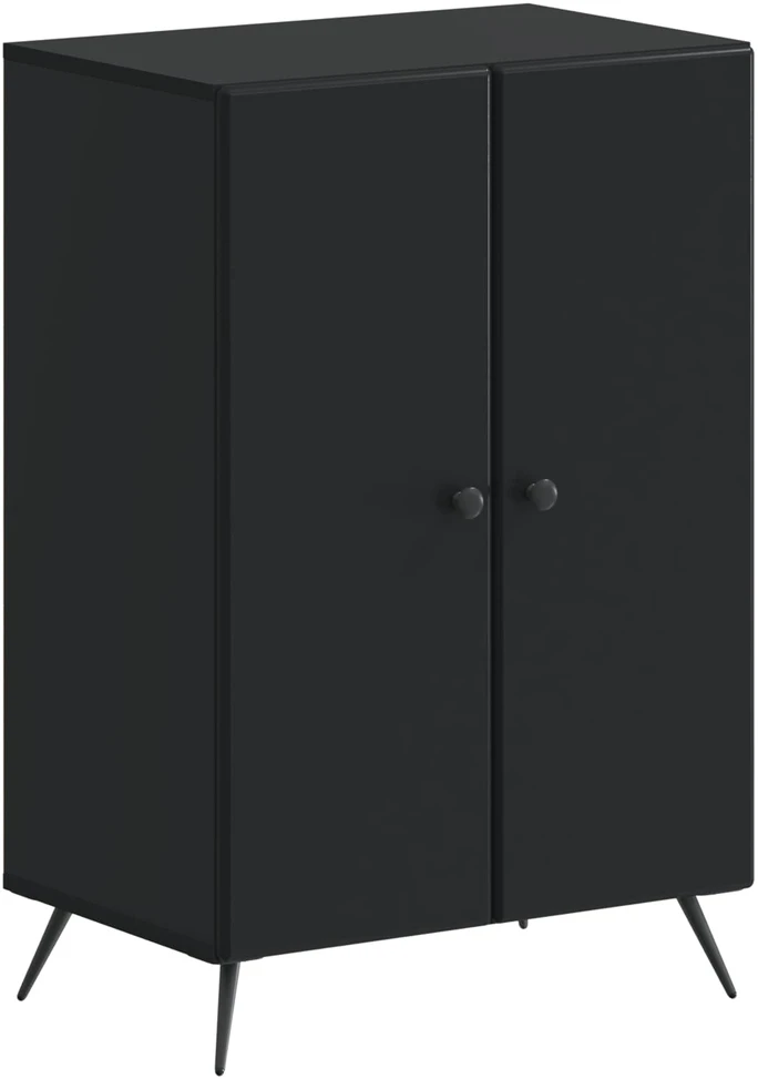 Batu skrynia BREDA 59,5 x 39,5 x 90 cm Apdirbta mediena Juoda