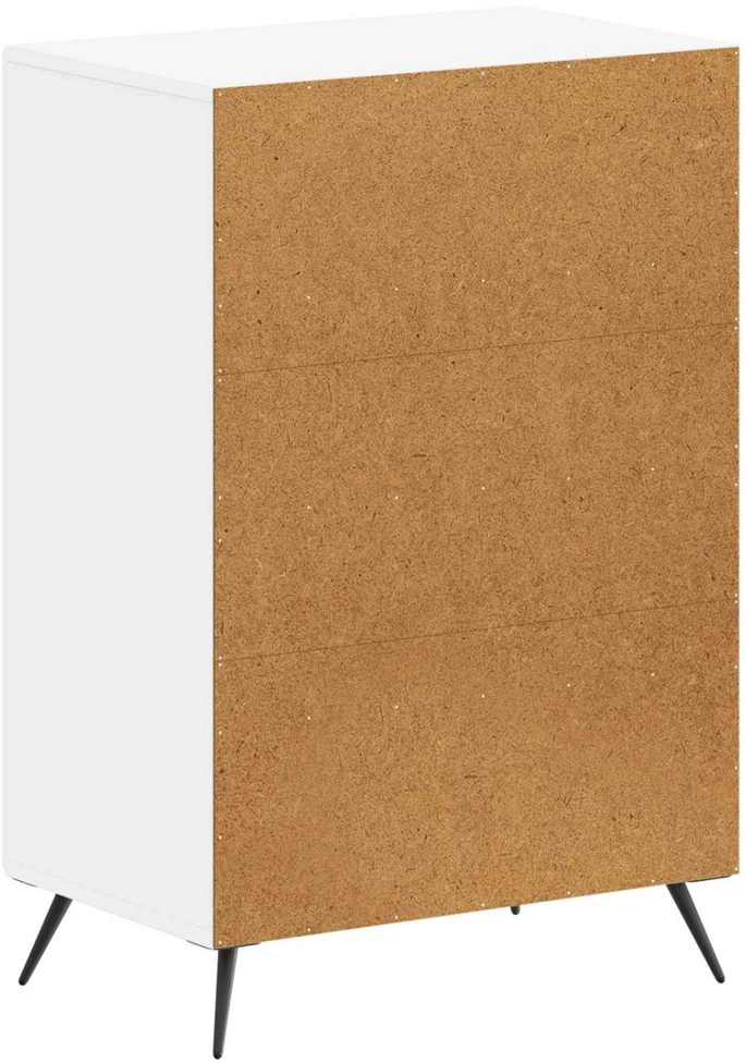 Batu skrynia BREDA 59,5 x 39,5 x 90 cm Apdirbta mediena Balta