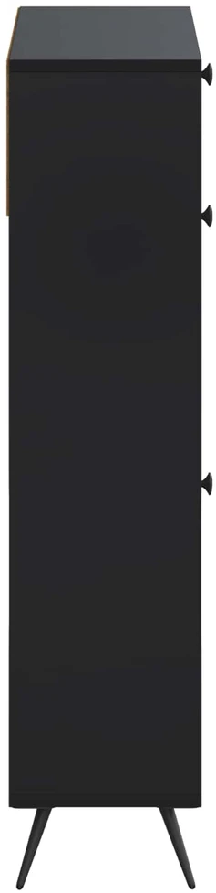 Batu skrynia BREDA 78 x 24 x 103 cm Apdirbta mediena Juoda