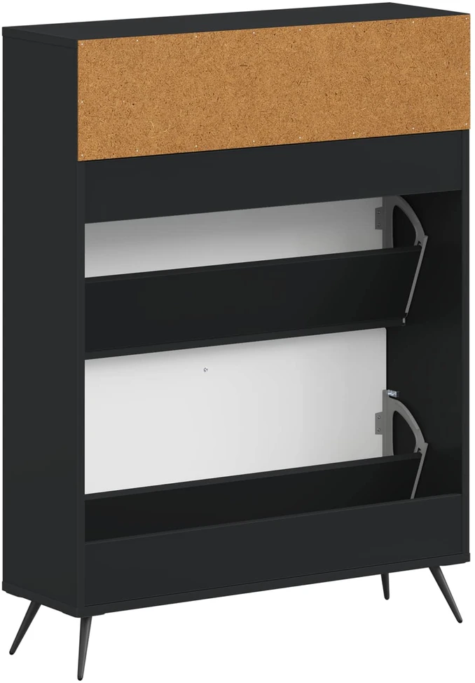 Batu skrynia BREDA 78 x 24 x 103 cm Apdirbta mediena Juoda