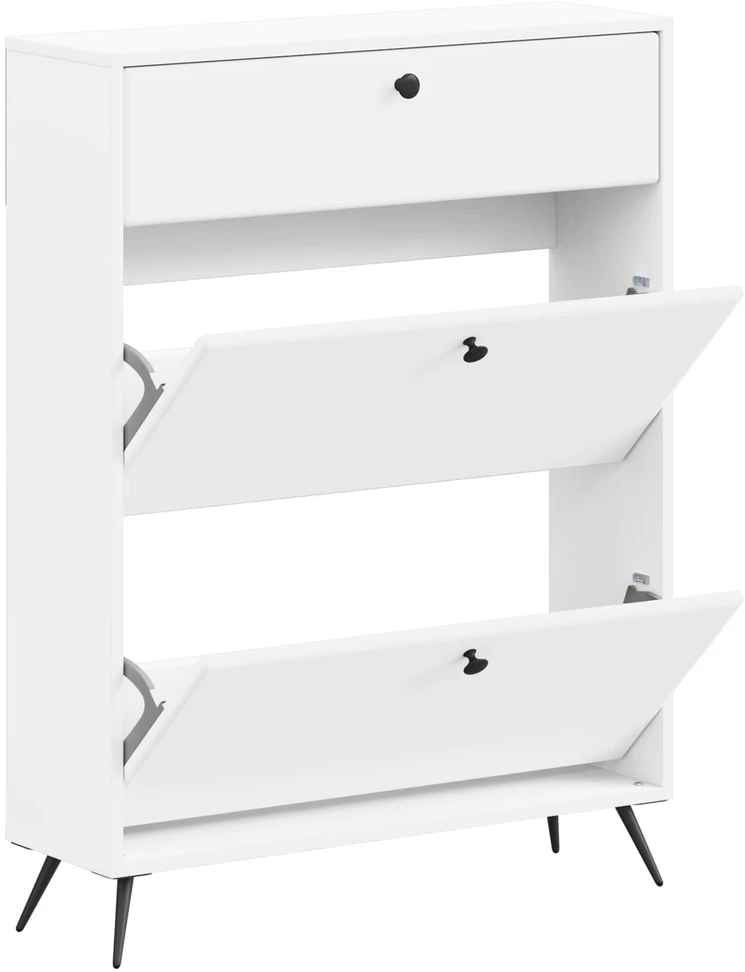 Batu skrynia BREDA 78 x 24 x 103 cm Apdirbta mediena Balta