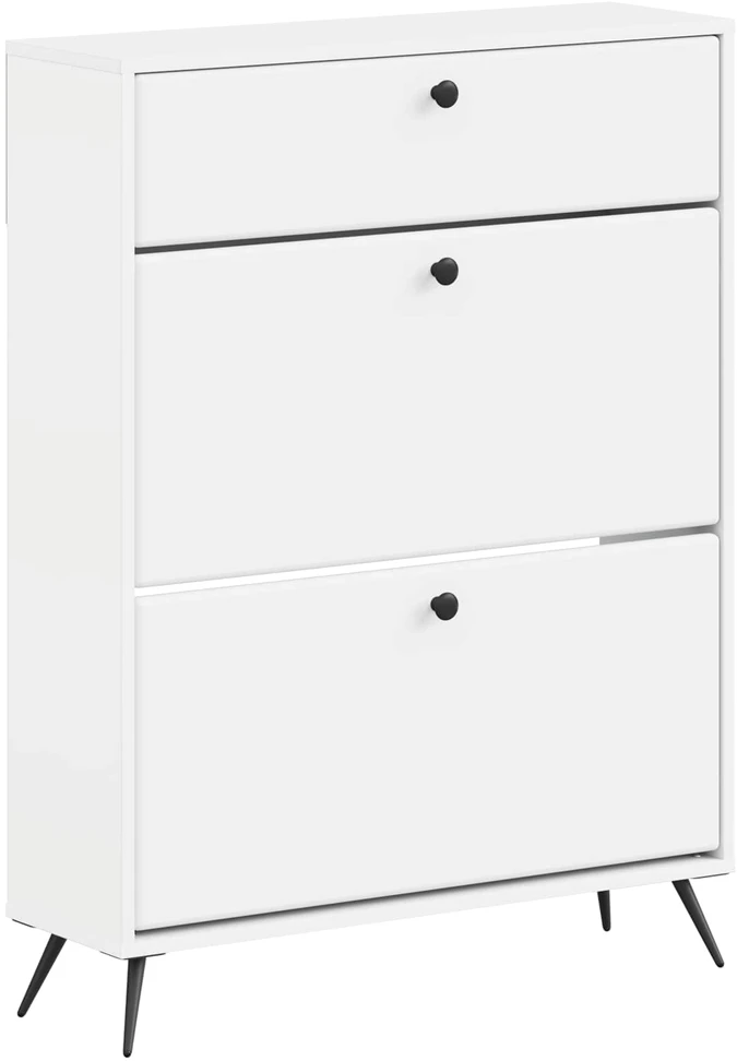 Batu skrynia BREDA 78 x 24 x 103 cm Apdirbta mediena Balta