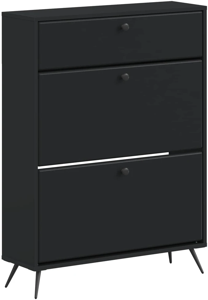 Batu skrynia BREDA 78 x 24 x 103 cm Apdirbta mediena Juoda