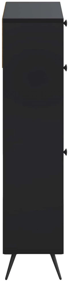Batu skrynia BREDA 78 x 24 x 103 cm Apdirbta mediena Juoda