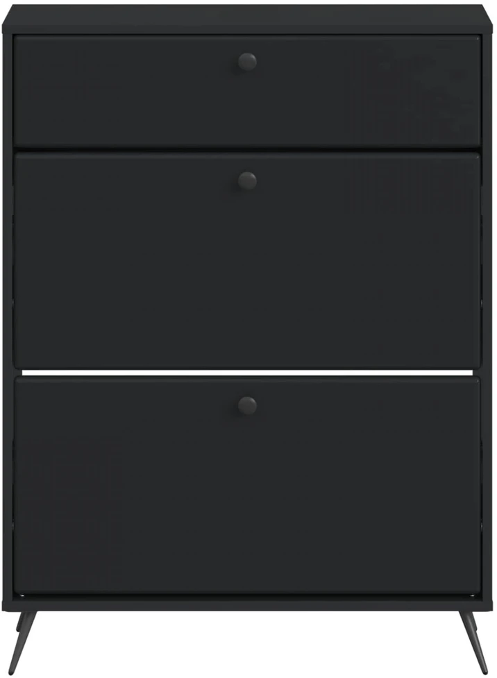 Batu skrynia BREDA 78 x 24 x 103 cm Apdirbta mediena Juoda