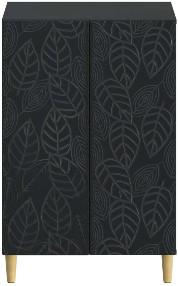 Batu skrynia DELFT 59,5 x 39,5 x 90 cm Apdirbta mediena Juoda