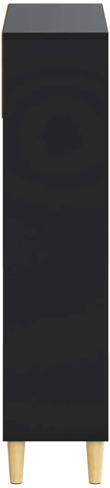 Batu skrynia DELFT 78 x 24 x 103 cm Apdirbta mediena Juoda