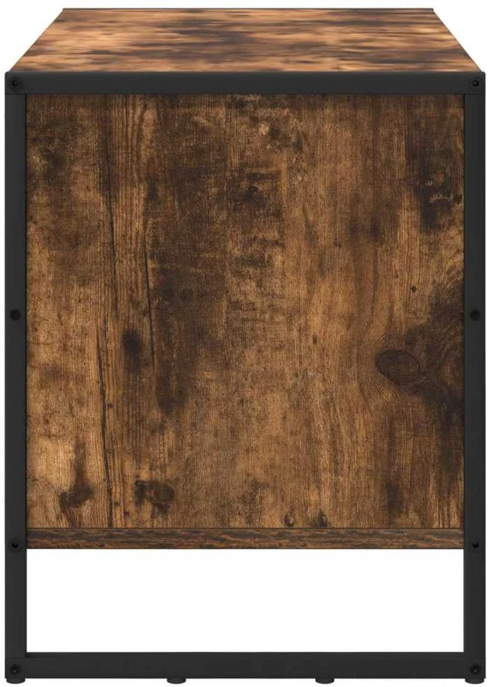 Batu skrynia 60 x 35 x 44 cm Apdirbta mediena Dūminis ąžuolas