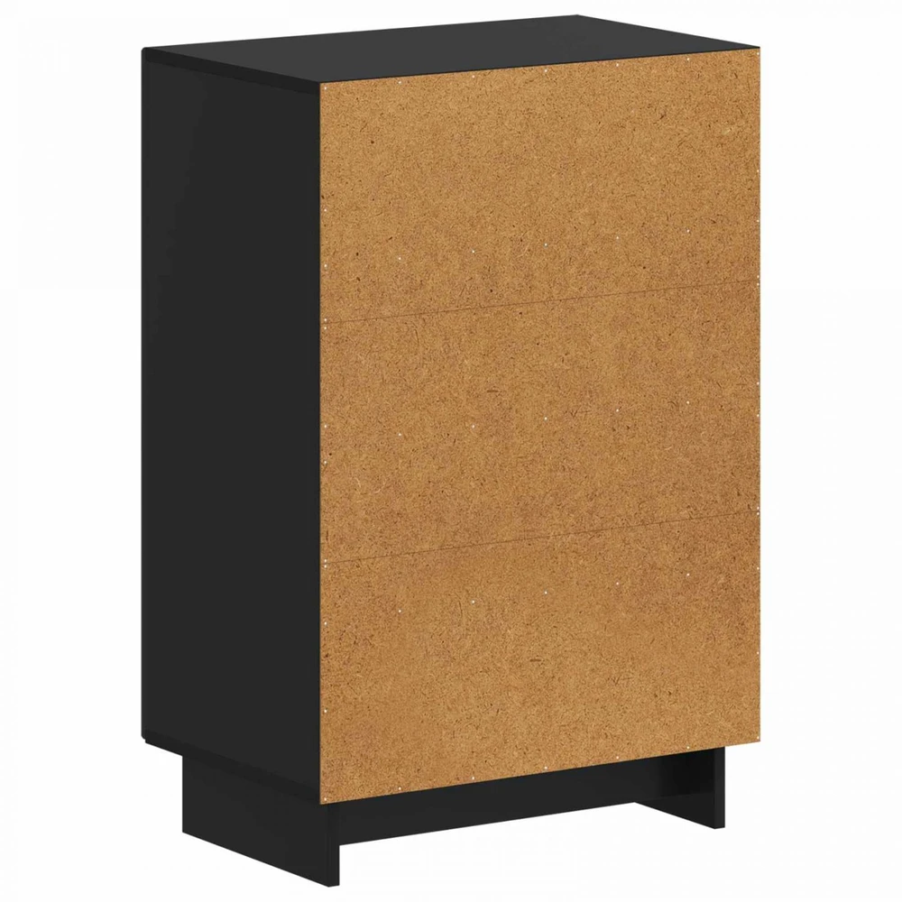 Batu skrynia EDE 59,5 x 39,5 x 90 cm Apdirbta mediena Juoda