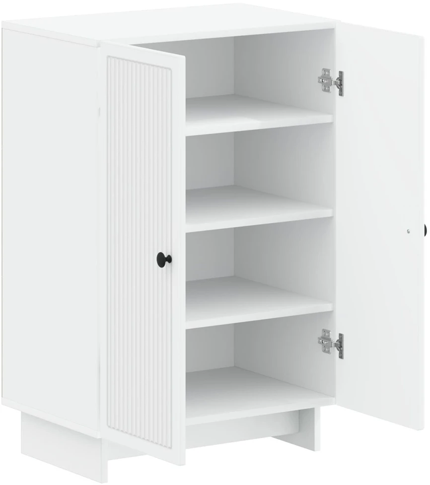 Batu skrynia EDE 59,5 x 39,5 x 90 cm Apdirbta mediena Balta
